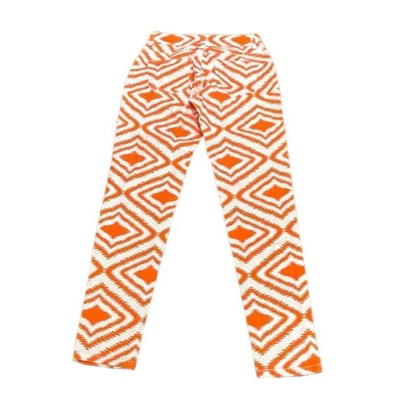 NWT Diamonds And Threads Juniors Orange And White Golden Poppy Pants, Size 5 - Picture 3 of 9